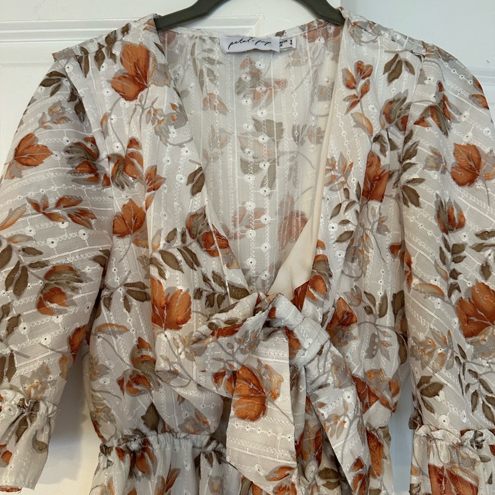 Floral Ruffle Romper - Picture 2 of 3